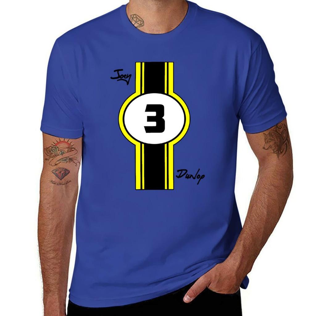 Joey Dunlop T-Shirt Plus Size Tops Kawaii Clothes Plain White T Shirts Men