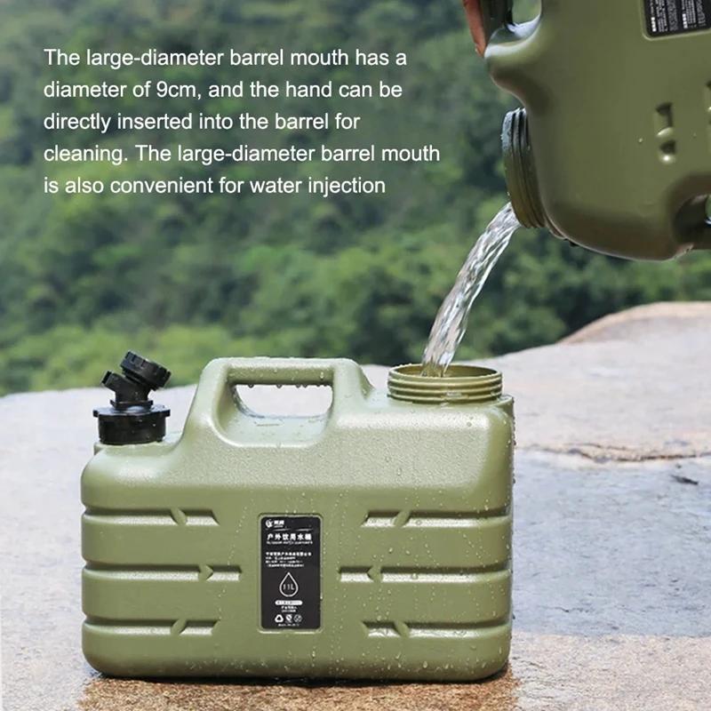High-Capacity 11L Water Storage Jug – Detachable Faucet, Durable & Leak-Free for Driving & Adventures
