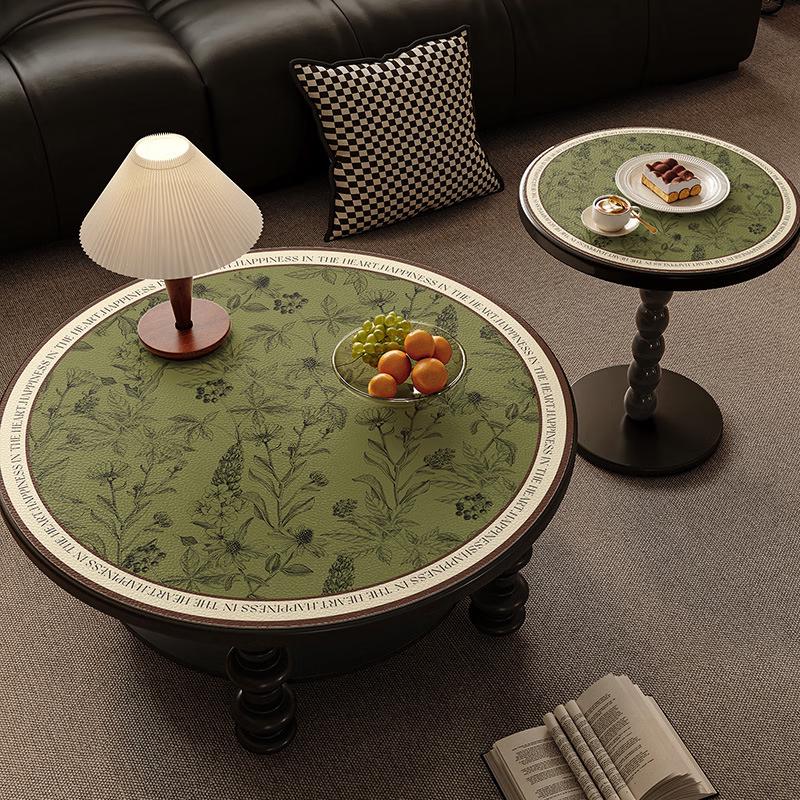 Changbaosen Round Leather Waterproof Placemat