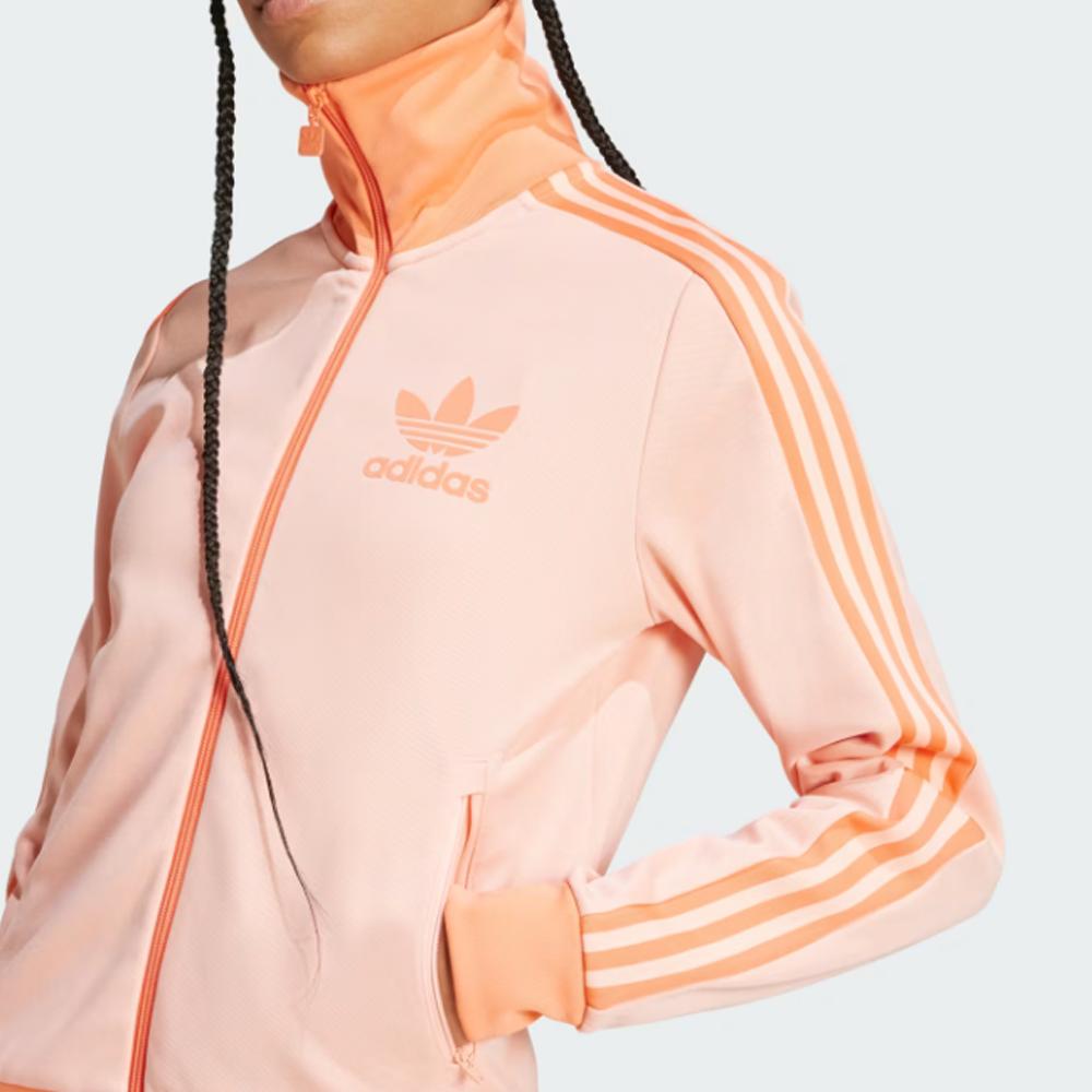 adidas Womens Beckenbauer Track Top Glow Pink Women Streetwear JC5808