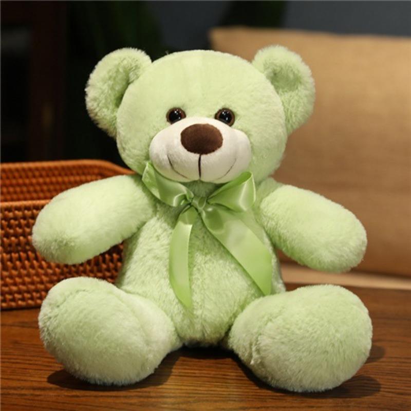 New Doll Ribbon Teddy Bear Doll Bow Tie Bear Plush Toy Children's Cloth Doll Doll