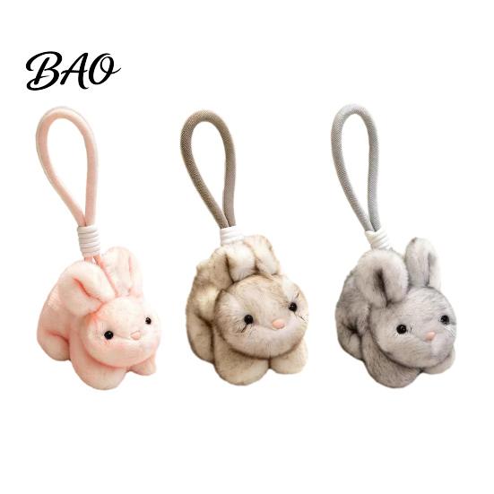 Fragrant Rabbit Bag Decoration Scented Bunny Plush Keychain, Mini Stuffed Animal with Fragrance Decorative Pendant for Keys Beads, Cute Hanging