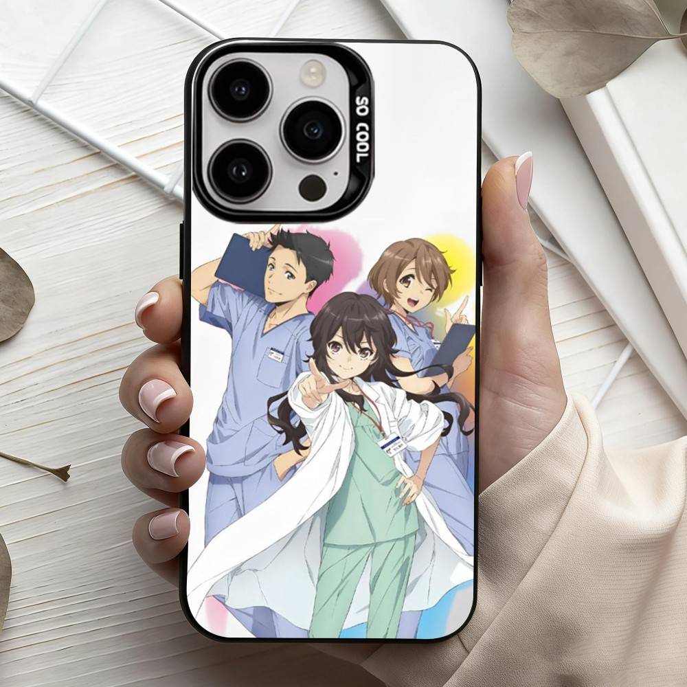 Manga Ameku M.D. Doctor Detective Phone Case For iPhone17,16,15,14,13,12,11 Plus,Pro Max Candy Silver Plated Inside Cover