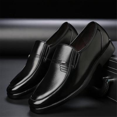 Leather Formal Oxford Classic Derby Business Dress Shoes for Men Black Light Upper for Office