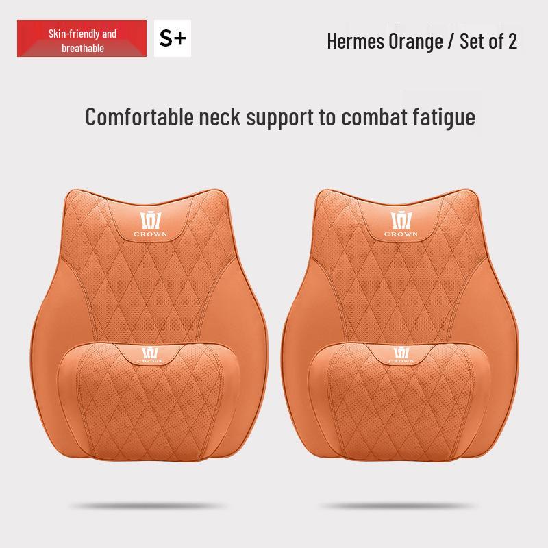 Crown Land Cruiser Headrest & Lumbar Support Cushions for 12th-14th Gen
