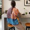 Vintage Print Women's Cotton Jacket 2025 - New Autumn/Winter Casual Loose Coat