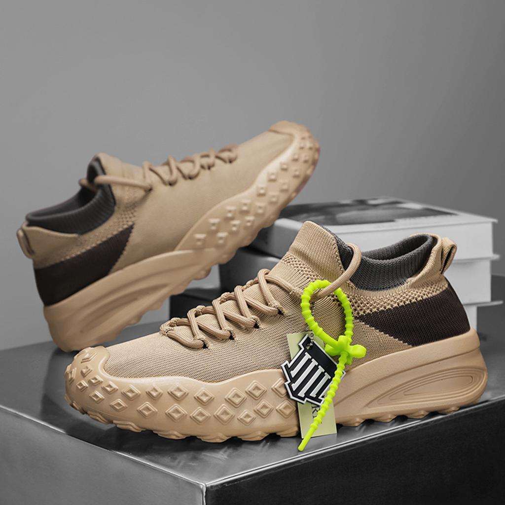 New retro dad shoes fashion men's shoes flying knitting shoes mecha shoes socks shoes versatile casual sports platform trendy shoes