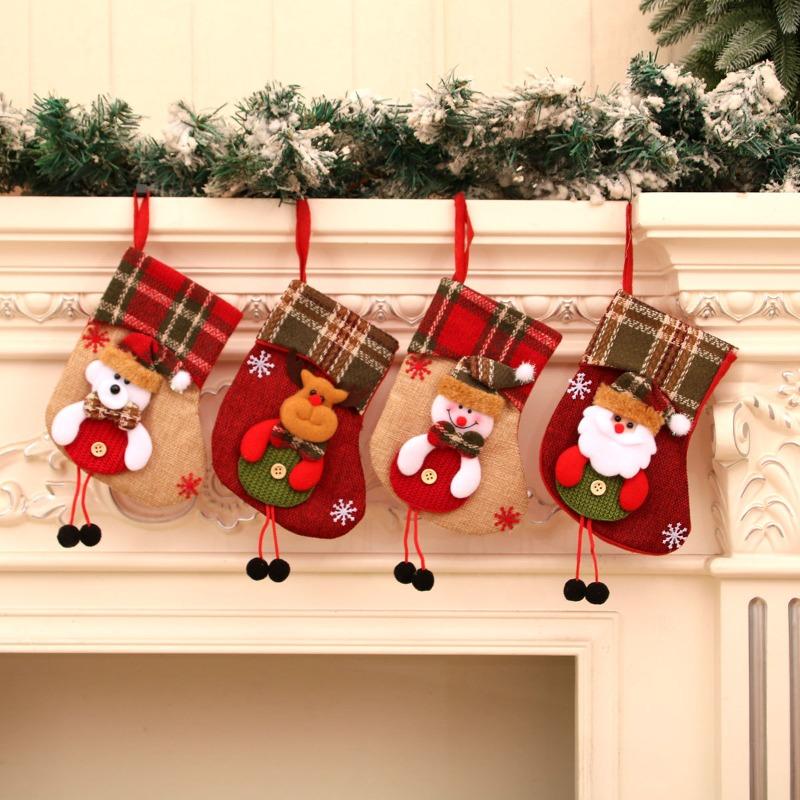 Christmas Decorations, Christmas Sock Hangers, Christmas Sock Gift Bag Hangers, Gift Bag Sock Hangers
