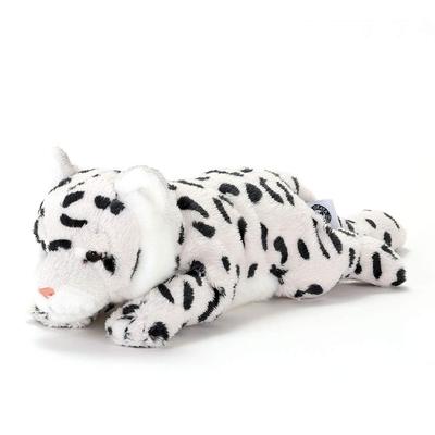 Bunter Schneeleopard Plüschtier (Liegende SerieWeiche Haptik) Realistisches Tierspielzeug, Puppe, Geschenk, Geburtstag (Zweimal geprüft) Weihnachten Weihnachten