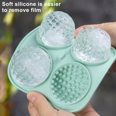 Eiswürfelform, Golfball, sphärische Eisform, antihaftbeschichtet, flexibler Silikon-Eisball-Maker für Zuhause, Küche, Bar