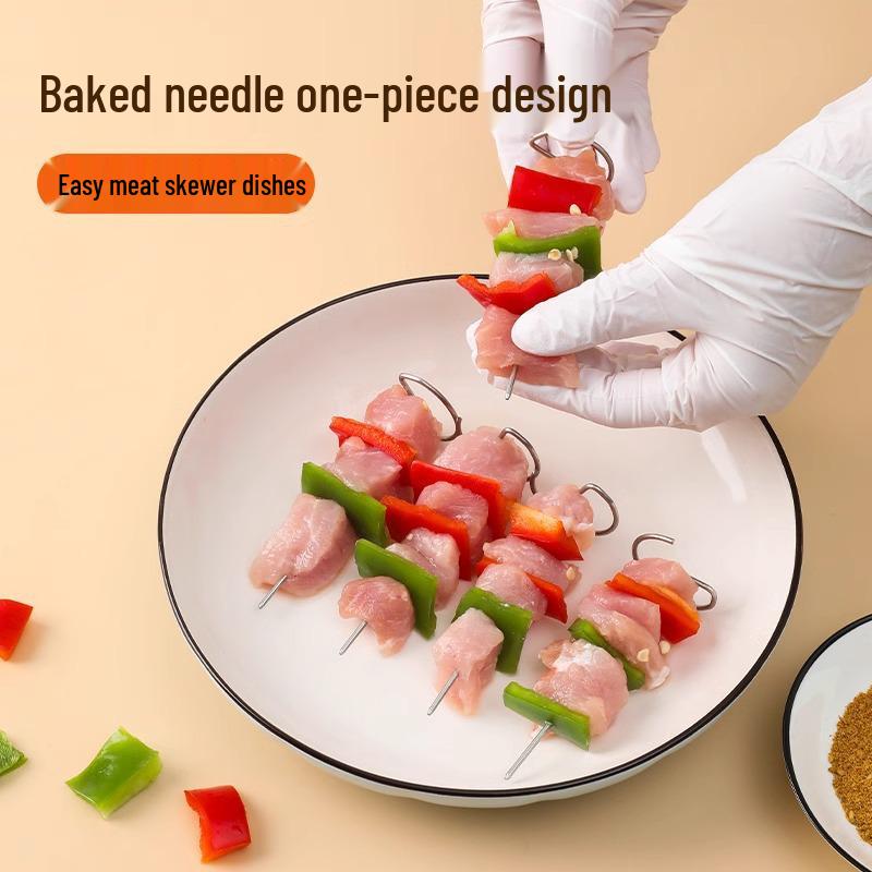 304 Stainless Steel Vertical Skewers and Rack for Air Fryer Ovens