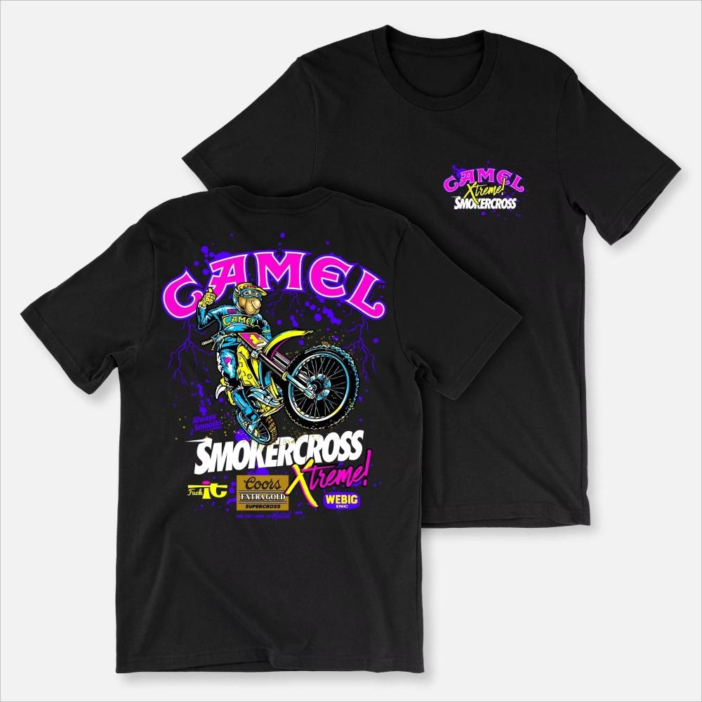 2025 Summer New Camelgasm Xtreme Smokercross T-Shirt Men Women  Cotton Tees Summer Tops Retro Streetwear Brand TShirt