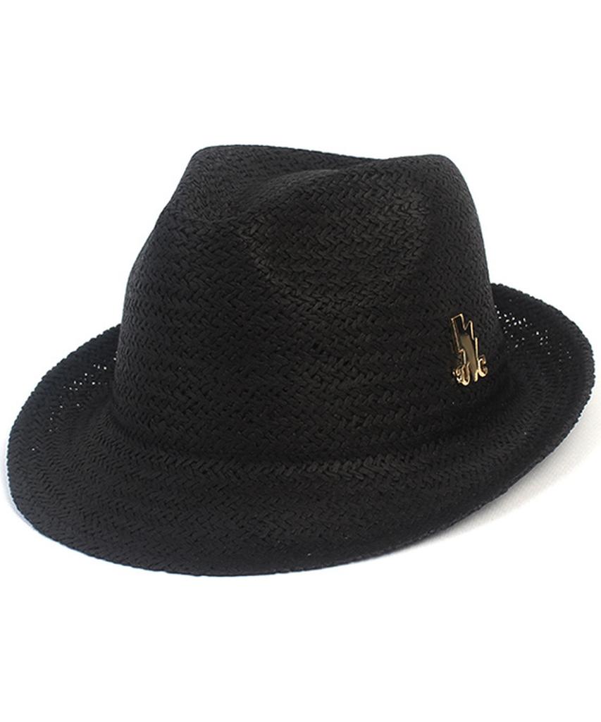 Yunibeosyeolkemiseuteuli Bu Swing Simple Black Fedora Summer Hat