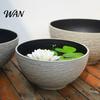 Thick Sturdy Flowerpot Plant Pot with Drainage, Resin Planter for Indoor Outdoor Winter Proof Plants, Medium Flower Pots Patio, Balcony Garden