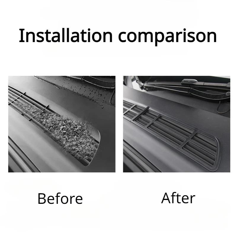 Insect-proof Net for Tesla Model Y Front Trunk Air-conditioning Cover Intake Grille Clean Air Inlet Protective Accessories 2024