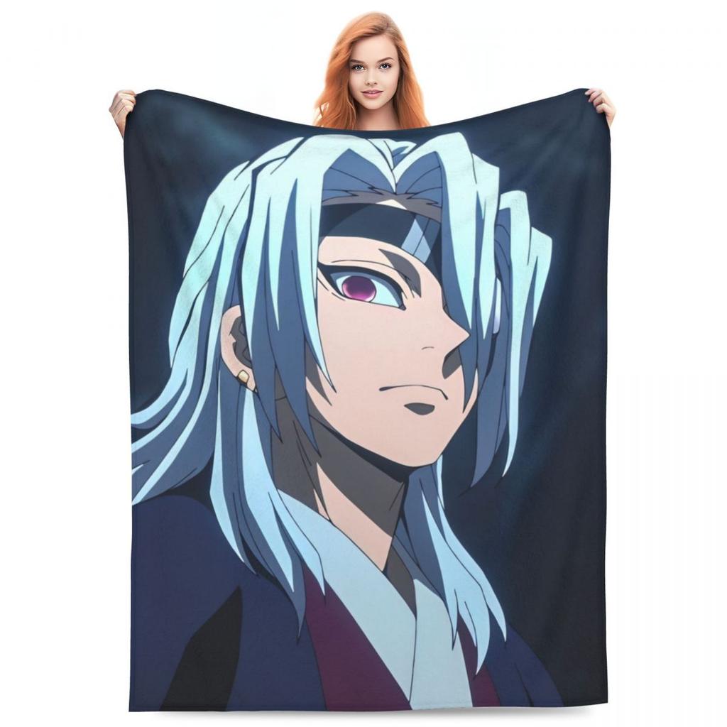 Zvukový pilíř Tengen Uzui Flanelová deka Anime Demon Slayer Vlastní přehoz na postel pohovku gauč 150*125cm Přikrývka