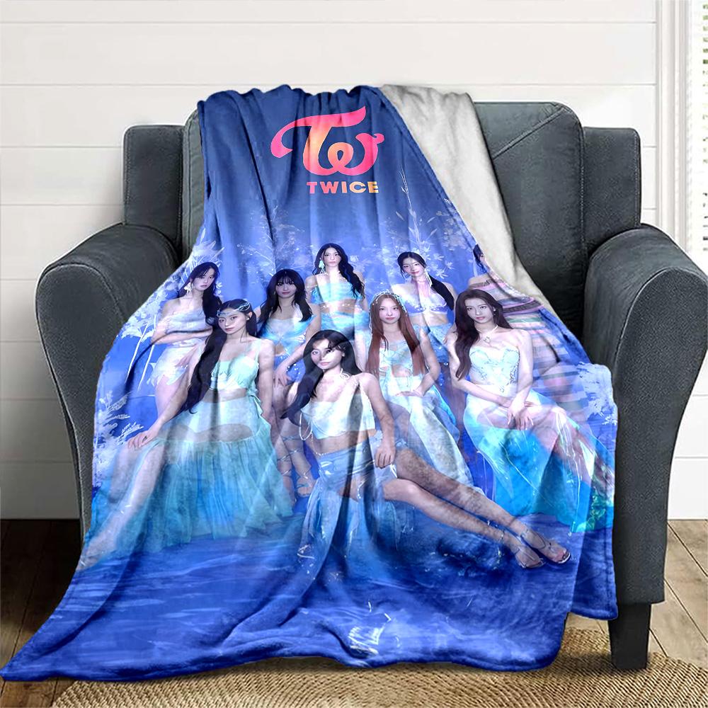 Twice Blanket Ultra-Soft Great for Office Couch Bed Four Seasons Multipurpose Warmthful Decor Ideal Gift For Birthday Valentine'S Day