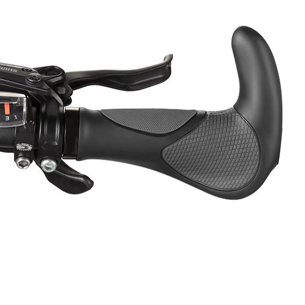 Bicycle Grip Lock Anti-slip Mountain Bike Rubber Horn Hand Grip Vice-handle Riding Equipment