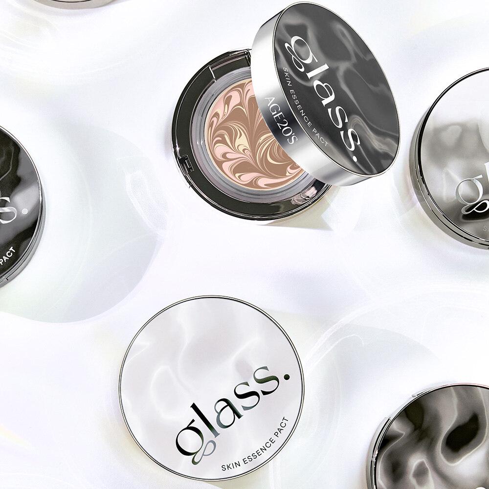 Age 20 s Glass Skin Essence Pact (Main Product + Refill) Glow No. 23 Medium Beige