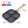 Egg Frying Pan Nonstick Pancake Pans 4-Cups Cookware Pancake Pan Egg Pan Suitable for Gas Stove Induction Cooker