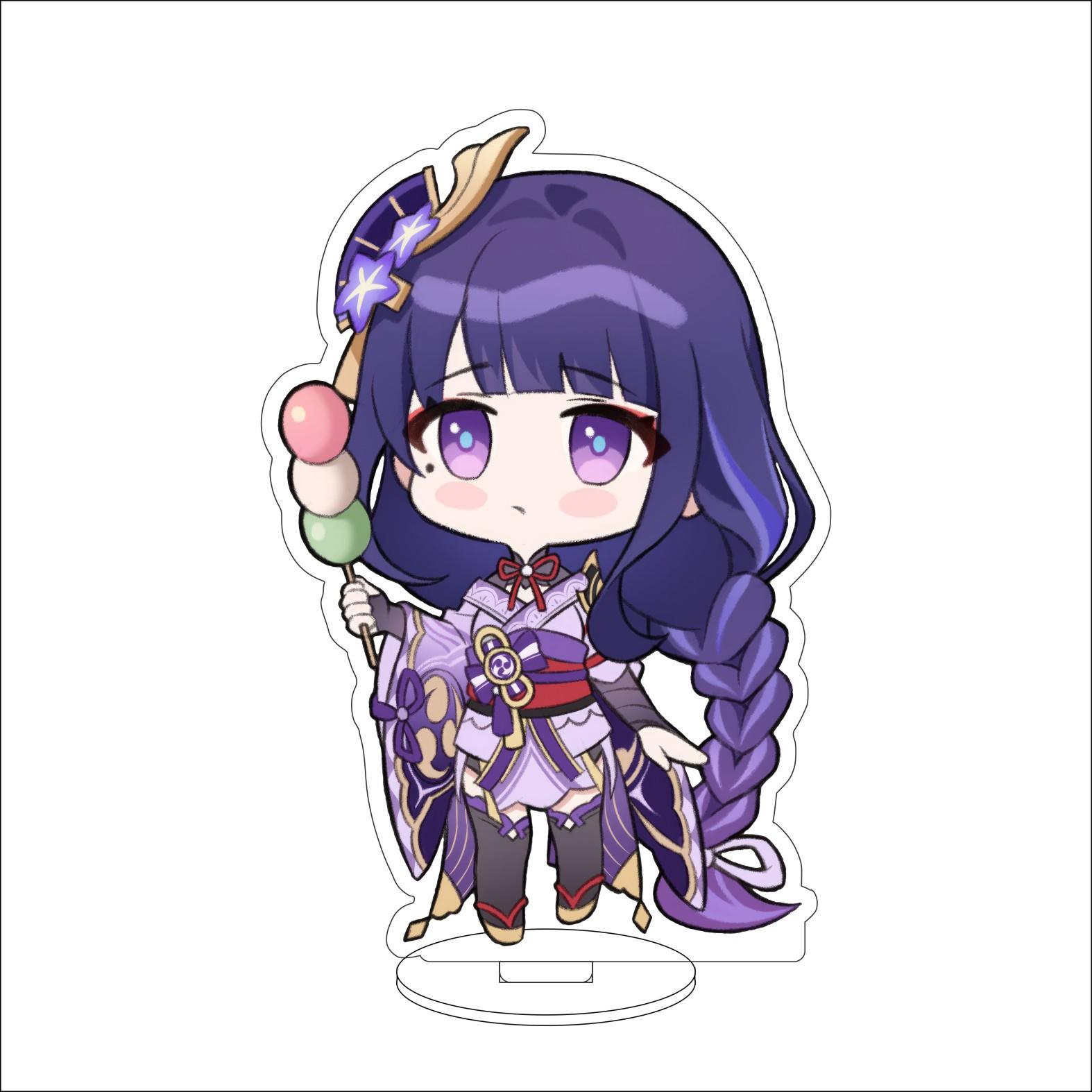 

10CM Anime Genshin Impact Figure Stand Model Beelzebul Cute Desk Decor Standing Sign Gifts 10CM