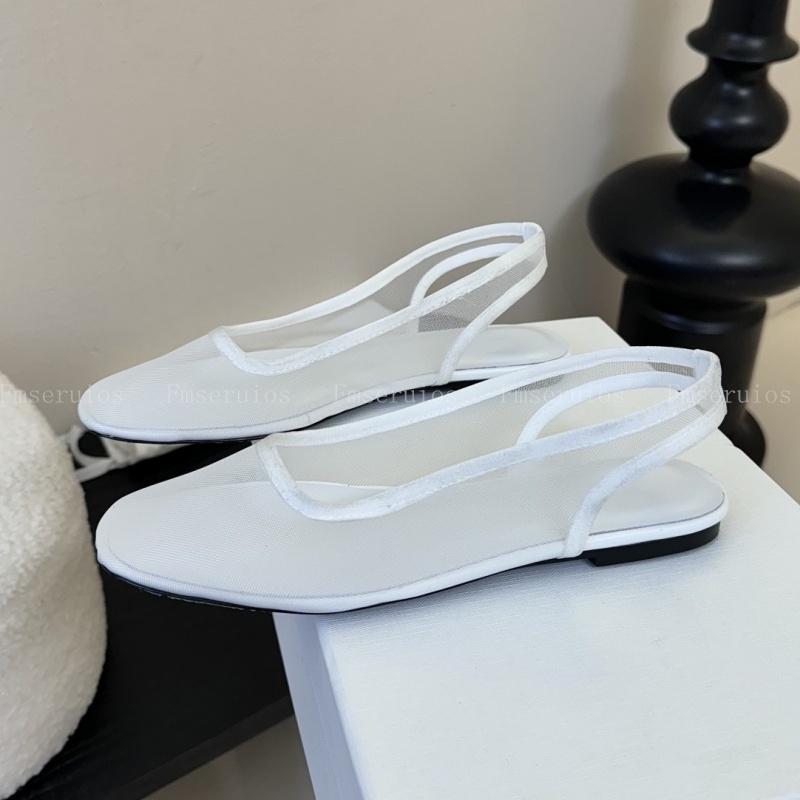 

Women Flats Shoes Round Toe Sandals Slip on Solid Mesh Concise Lightweight Soft Dress Beach Holiday Fashion Summer Shoes 41