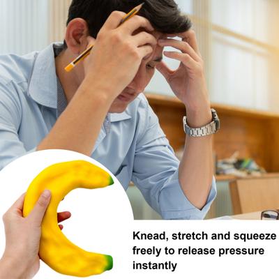 Stress Relief Banana Squeeze Toy Kids Adults Stretchy Giant Banana Sensory Toy