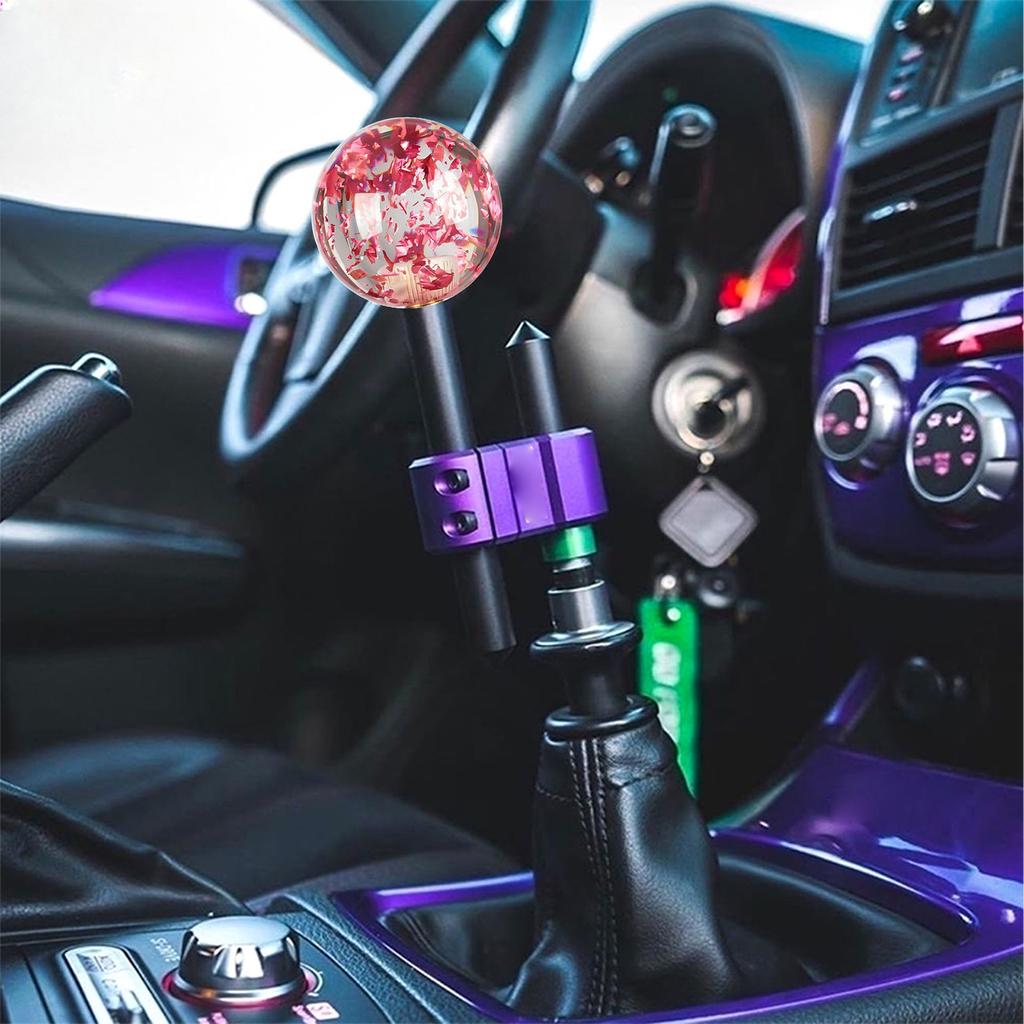 Clear Glass Hand Ball Gear Lever Gear Shifter Knob Modified Gear Stick Shifter For Automatic And Manual Car