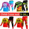 Set di abbigliamento da motocross per bambini 4 5 6 7 8 9 10 11 12 13 anni Ragazzi Bambino Motociclista Ragazzo Ragazza Maglia Pantaloni Kit tuta da corsa Fuoristrada Enduro MX MTB
