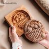 Stampino Tagliabiscotti in Legno di Faggio - Stampo in Legno Naturale per Biscotti e Pasticceria Croccante per Biscotti Fatti a Mano e Strumenti da Forno