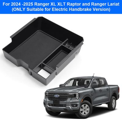Car Center Armrest Storage Tray Organizer Box Fit 2024-2025 Ford Ranger