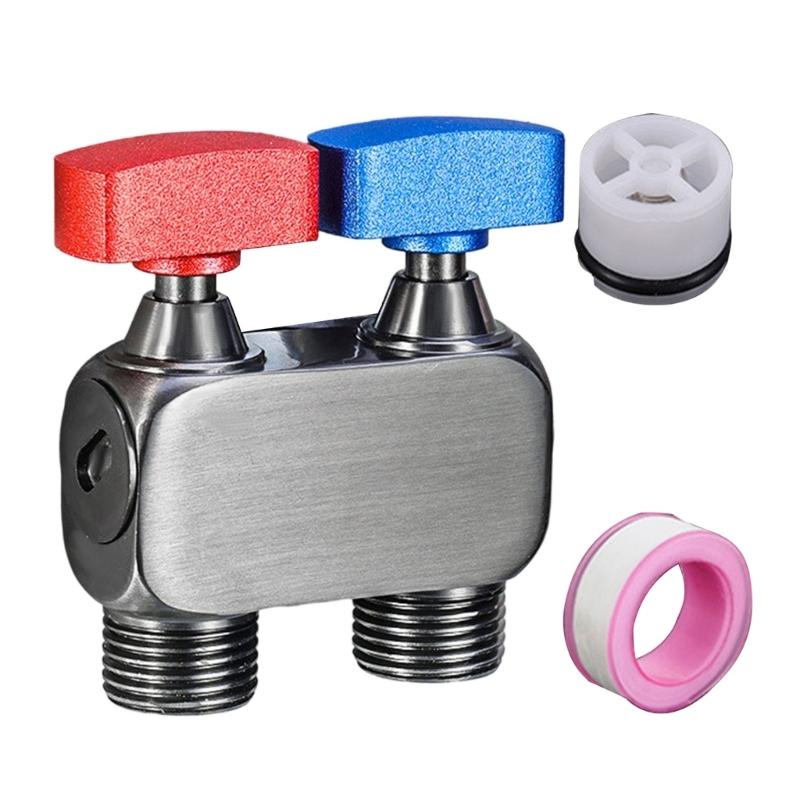 

Manual Double Outlet Brass Sprayer for Bathroom Hygienes Pet Care and Laundry Threaded Valves with Leakproof Structure