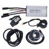Electric Bike Motor Controller 22A Speed Controller with LCD4 Panel 1 To 2 Cable Fully Waterproof Kit for 500W Gear