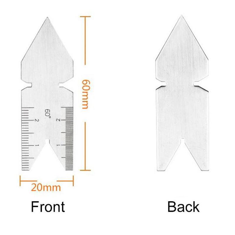 For Measuring Threads Center Gauge 55 Degree Thread Pitch Gauge Gauge External Thread Channel Inch 55 Degree Gauge