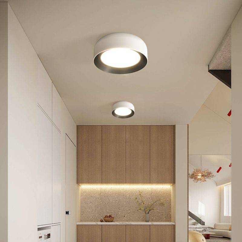 Italian minimalist ceiling lamp for home corridor balcony bedroom cloakroom decorative lamp round modern lighting furniture lamp