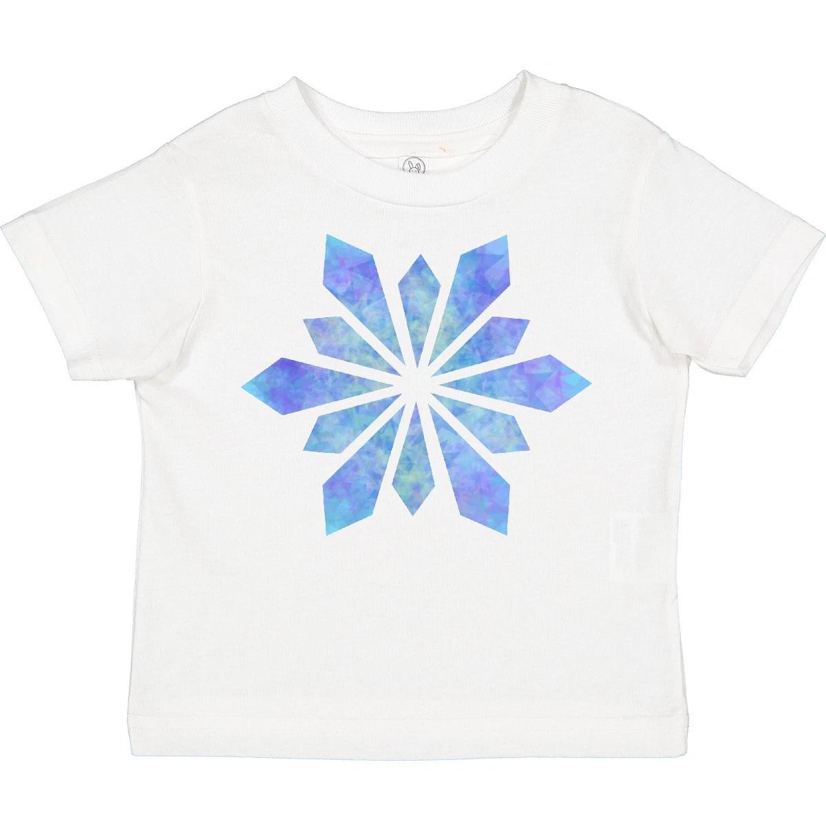 Inktastic Snowflake Crystals Diamonds Toddler T-Shirt Christmas Snowflakes Ice 100