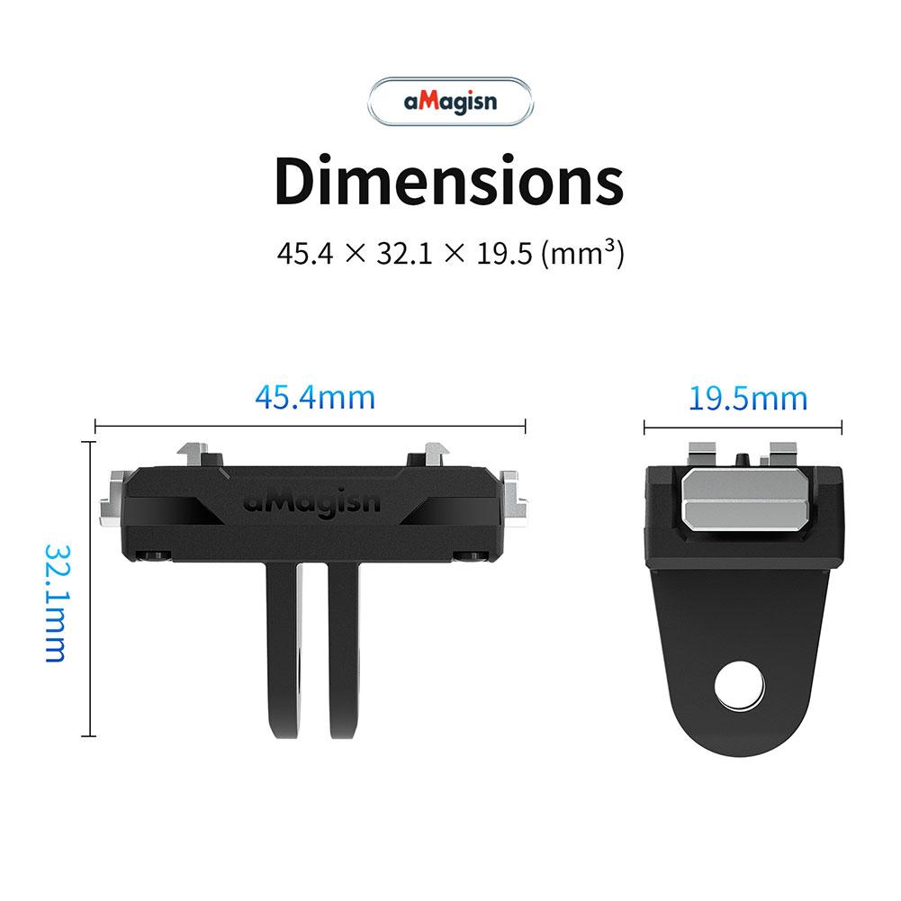 For Insta360 Ace/Ace Pro Magnetic Quick Release Base Bracket Magnetic Adapter Riding Holder For Insta360 Sports Camera Accessor