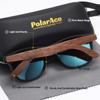 PolarAce Unisex Holz Polarisierte Mode Walnuss Outdoor Sonnenbrille, UV400