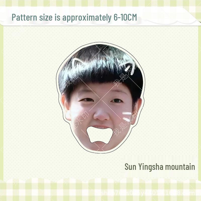 Sun Yingsha & Wang Chuqin Acrylic Bottle Opener Magnet - Big Head & Mouth Design Acrylic Bottle Opener