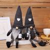 Gesichtsloser Puppen-Kaffee-Weihnachtszwerg Rudolph Dekorative Figur Stofftier-Stil