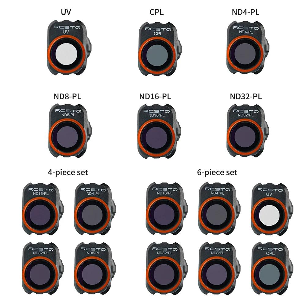 1/4/6 Peças Filtro de Lente de Câmera DJI Mini 2 Para Drone DJI Mavic MINI 1/2/SE Conjunto de Filtros Peças UV/CPL/4ND PL /8 ND PL/16ND PL/32 ND PL