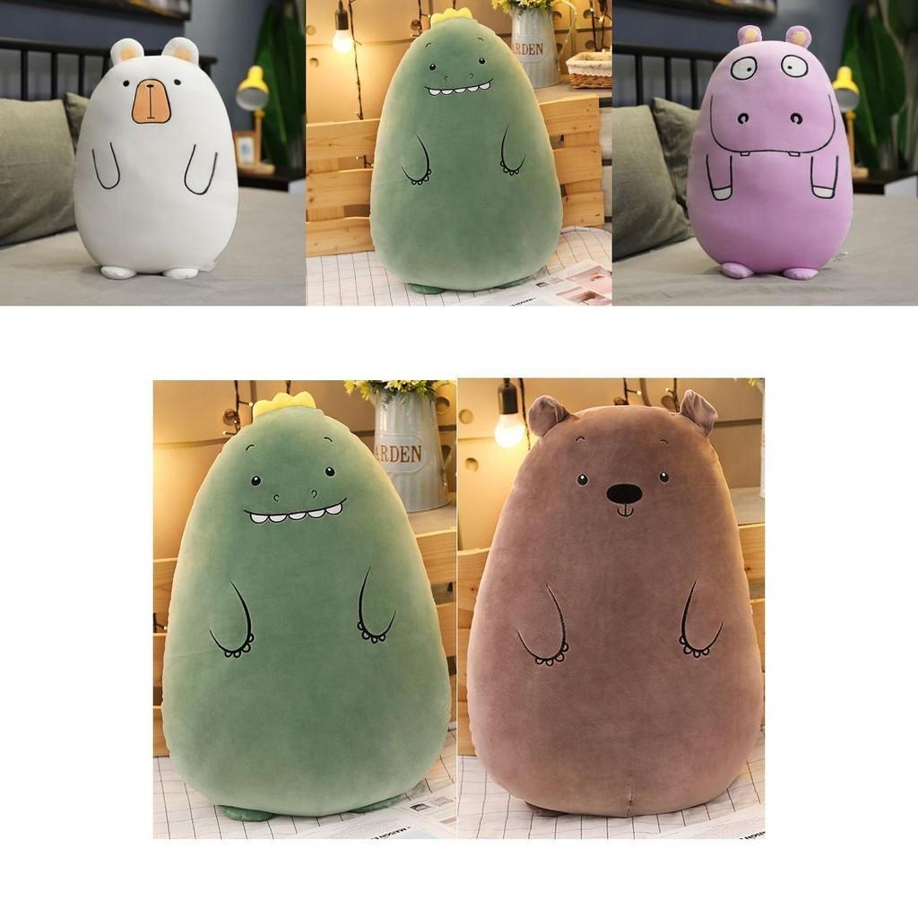 Adorable Plush Stuffed Toy Dinosaur Bear Pillow For Kids And Home Decor