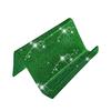 Acrylic Business Card Holder for Desk Sequin Glitter Desktop Name Card Organizer Stand for Home Office