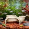Grotte Souterraine d'Aquarium Imprimée en 3D Tunnel sous Gravier Cachette Décoration d'Aquarium pour Betta Corydora Poisson-chat Loche Pleco Clown Guppy Crevette