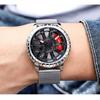 SANDA Neue Herrenuhr Mode Herrenuhr Serie Rad Personalisierte Lässige Skelettierte Herrenuhr Wasserdichtes Netzwerk mit Quarzwerk