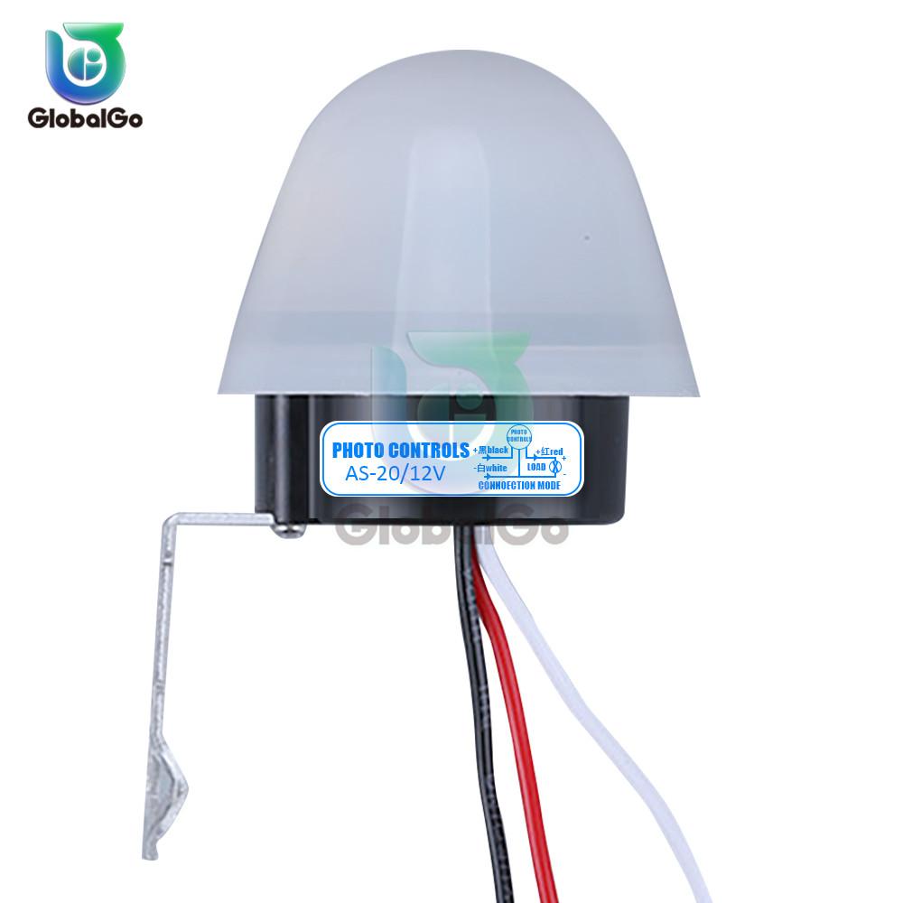 

220V 12V Auto On Off Street Waterproof Light Control Switch LED Light Sensor Switches for Bedroom Decoration Night Lamp AS-20