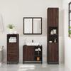 VidaXL Bathroom Furniture Set 3 Pcs Brown Oak, Bathroom Cabinet, Bathroom Cupboard, Furniture 3301029