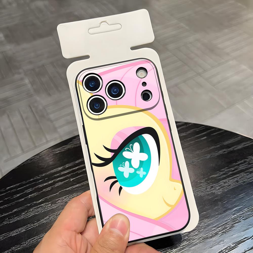 Anime M-My L-Little-P-Pony Cute Phone Case For IPhone 17 Air 16 E Pro Max 15 14 13 Mini 12 Pro 11 Max Plus Black Soft Shell