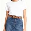 Smooth PU Leather Women's Timeless Belt Modern Rose Design Comfortable Waistband For Daily Use And Extended Wear