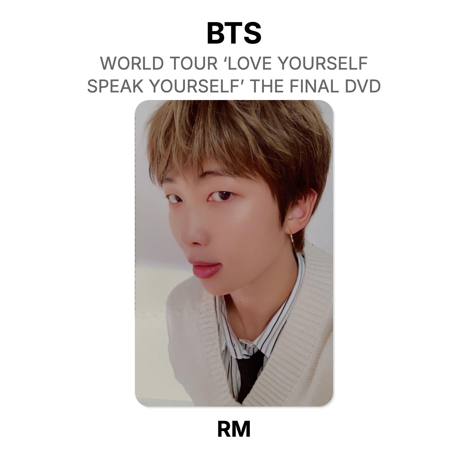 МИРОВОЙ ТУР BTS «LOVE YOURSELF» : SPEAK YOURSELF ПОСЛЕДНИЙ DVD Официальная фотокарточка RM